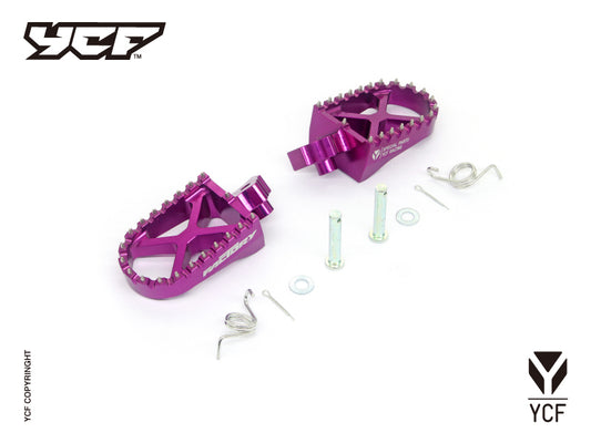 ALUMINUM FOOT PEGS Purple