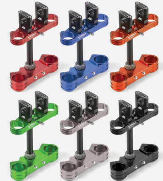 TRIPLE CLAMPS 48/48mm - Black