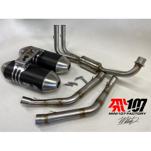 TWIN Scalvini exhaust by mini107 YCF MINIGP