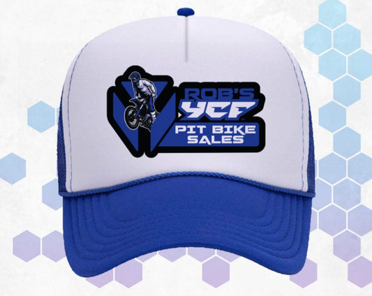 Royal Blue Puffy Trucker Hat