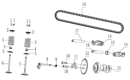 STARTER CHAIN for ZONGSHEN 190