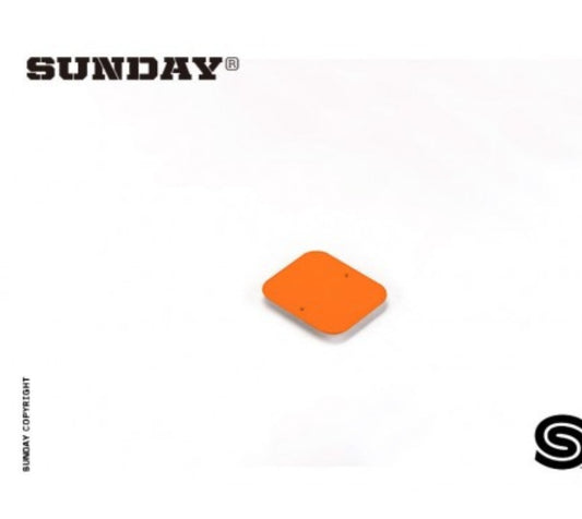 SUNDAY - FRONT NUMBER PLATE - ORANGE