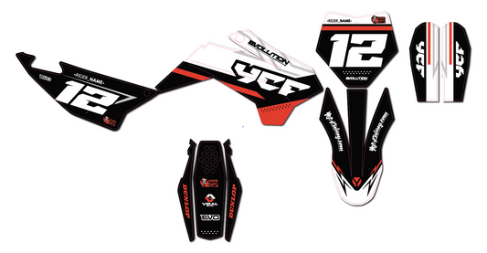 ROBS YCF EVOLUTION GRAPHIC KIT (RED)