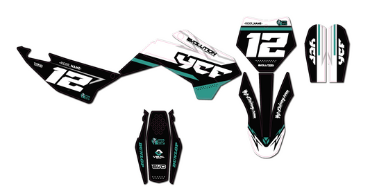 ROBS YCF EVOLUTION GRAPHIC KIT (TEAL)