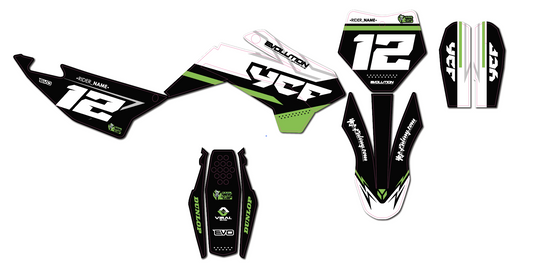 ROBS YCF EVOLUTION GRAPHIC KIT (GREEN)