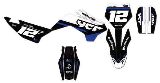 ROBS YCF EVOLUTION GRAPHIC KIT (BLUE)