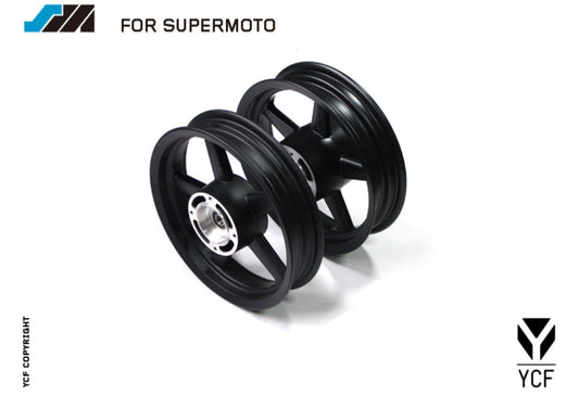 MOBSTER VORTEX SUPERMOTO WHEELS - 2.15x12" FRONT & 3.00x12" REAR